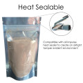 50g Clear / Silver Shiny Stand Up Pouch/Bag with Zip Lock [WP1]
