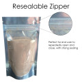 50g Clear / Silver Shiny Stand Up Pouch/Bag with Zip Lock [WP1]