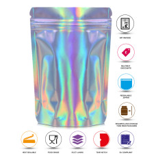 100g Holographic Stand Up Pouch/Bag with Zip Lock [SP9]