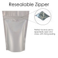 50g Silver Matt Stand Up Pouch/Bag with Zip Lock [WP1]