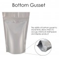 50g Silver Matt Stand Up Pouch/Bag with Zip Lock [WP1]