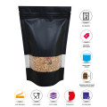 50g Window Black Matt Stand Up Pouch/Bag with Zip Lock [WP1]