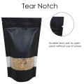 50g Window Black Matt Stand Up Pouch/Bag with Zip Lock [WP1]
