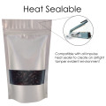 50g Window Silver Matt Stand Up Pouch/Bag with Zip Lock [WP1]