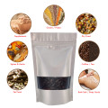 50g Window Silver Matt Stand Up Pouch/Bag with Zip Lock [WP1]