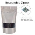 50g Window Silver Matt Stand Up Pouch/Bag with Zip Lock [WP1]