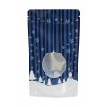19cm x 26cm Christmas Blue Shiny Stand Up Pouch/Bag with Zip Lock [SP5]