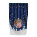 19cm x 26cm Christmas Blue Shiny Stand Up Pouch/Bag with Zip Lock [SP5]