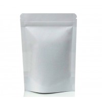 500g White Paper Stand Up Pouch/Bag with Zip Lock [SP5]
