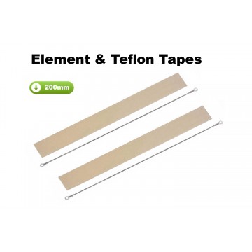 200mm Element and Teflon Strip For Impulse Heat Sealers x 2 Sets