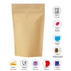 40g Kraft Paper Stand Up Pouch/Bag with Zip Lock [SP1]