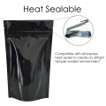 150g Black Shiny Stand Up Pouch/Bag with Zip Lock [SP3]