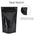 150g Black Shiny Stand Up Pouch/Bag with Zip Lock [SP3]