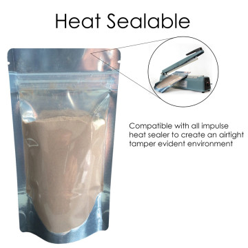 100g Clear / Black Shiny Stand Up Pouch/Bag with Zip Lock [SP9]