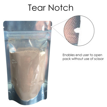 100g Clear / Black Shiny Stand Up Pouch/Bag with Zip Lock [SP9]