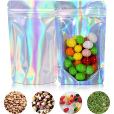 150g Clear / Holographic Stand Up Pouch/Bag with Zip Lock [SP3]