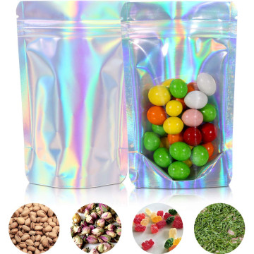 250g Clear / Holographic Stand Up Pouch/Bag with Zip Lock [SP4]