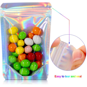 250g Clear / Holographic Stand Up Pouch/Bag with Zip Lock [SP4]