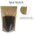 70g Kraft Paper One Side Clear Stand Up Pouch/Bag with Zip Lock [SP2]