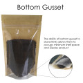 70g Kraft Paper One Side Clear Stand Up Pouch/Bag with Zip Lock [SP2]