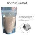 750g Clear / White Shiny Stand Up Pouch/Bag with Zip Lock [SP11]