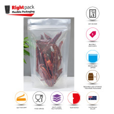 3kg Clear / Clear Stand Up Pouch/Bag with Zip Lock [SP7]