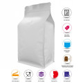 500g White Matt Flat Bottom Stand Up Pouch/Bag with Zip Lock [FB5]