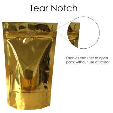 40g Gold Shiny Stand Up Pouch/Bag with Zip Lock [SP1]