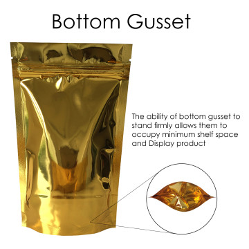 40g Gold Shiny Stand Up Pouch/Bag with Zip Lock [SP1]