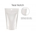 40g Hole White Shiny Stand Up Pouch/Bag with Zip Lock [SP1]