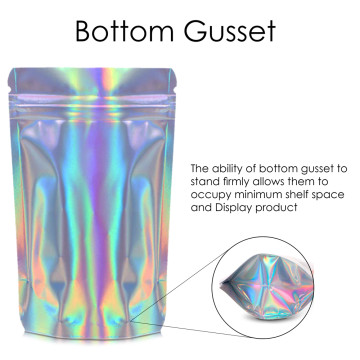 250g Holographic Stand Up Pouch/Bag with Zip Lock [SP4]