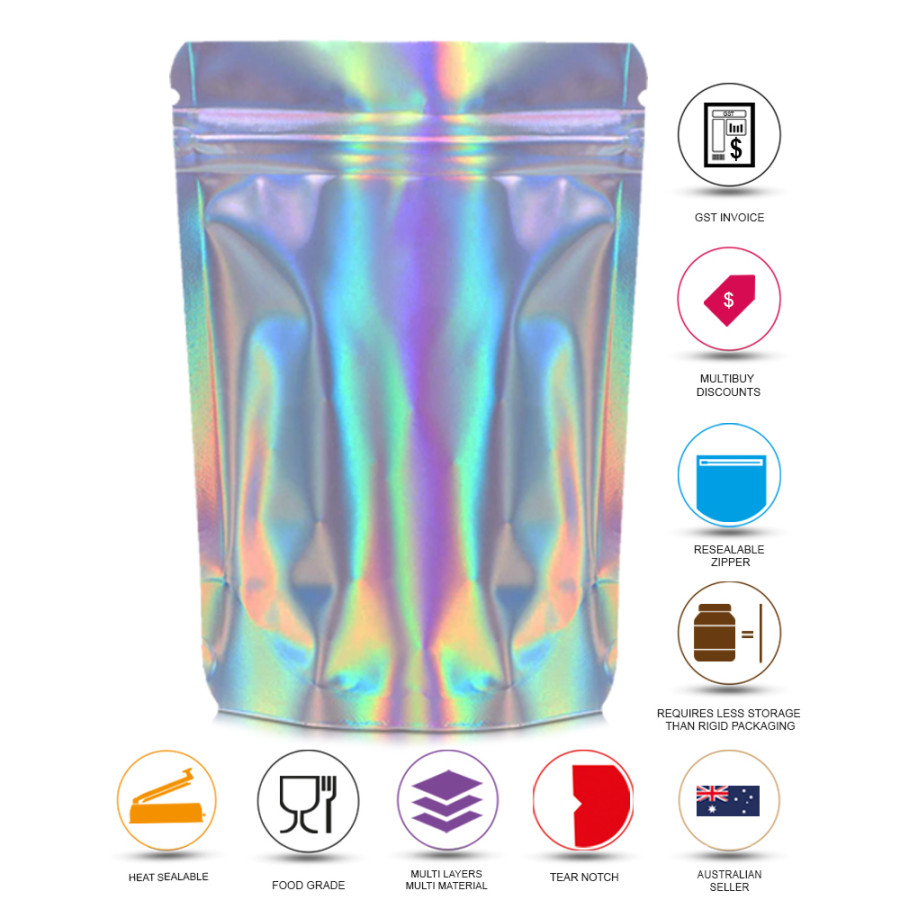Holographic ziplock clearance