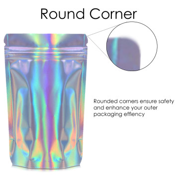 250g Holographic Stand Up Pouch/Bag with Zip Lock [SP4]