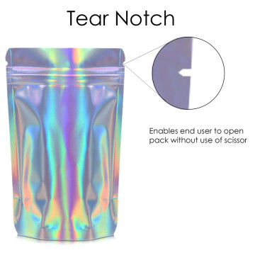 150g Holographic Stand Up Pouch/Bag with Zip Lock [SP3]
