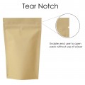 50g Kraft Paper Stand Up Pouch/Bag with Zip Lock [WP1]