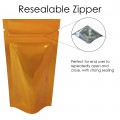 40g Orange Shiny Stand Up Pouch/Bag with Zip Lock [SP1]