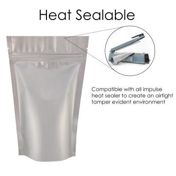 70g Silver Matt Stand Up Pouch/Bag with Zip Lock [SP2]