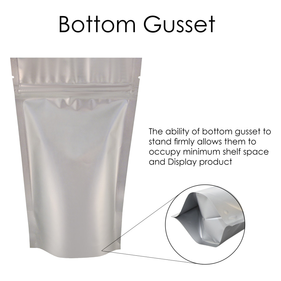 Silver outlet ziplock bags