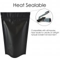 150g Matt Black With Valve Stand Up Pouch/Bag with Zip Lock [SP3]