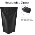 70g Matt Black With Valve Stand Up Pouch/Bag with Zip Lock [SP2]