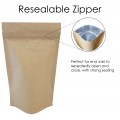70g Kraft Paper With Valve Stand Up Pouch/Bag with Zip Lock [SP2]