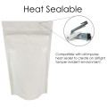 150g Matt White With Valve Stand Up Pouch/Bag with Zip Lock [SP3]