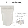 150g Matt White With Valve Stand Up Pouch/Bag with Zip Lock [SP3]