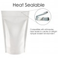 250g White Shiny Stand Up Pouch/Bag with Zip Lock [SP4]