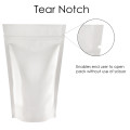 500g White Shiny Stand Up Pouch/Bag with Zip Lock [SP5]