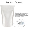 500g White Shiny Stand Up Pouch/Bag with Zip Lock [SP5]