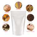 500g White Shiny Stand Up Pouch/Bag with Zip Lock [SP5]