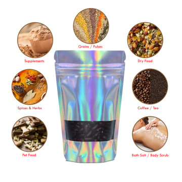 70g Window Holographic Stand Up Pouch/Bag with Zip Lock [SP2]