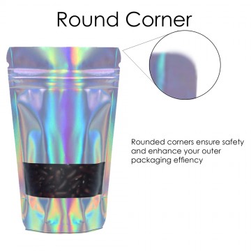 1kg Window Holographic Stand Up Pouch/Bag with Zip Lock [SP6]