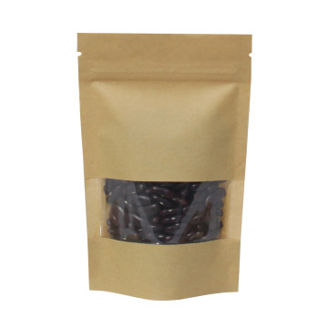 100g Window Kraft Paper Stand Up Pouch/Bag with Zip Lock [SP9]